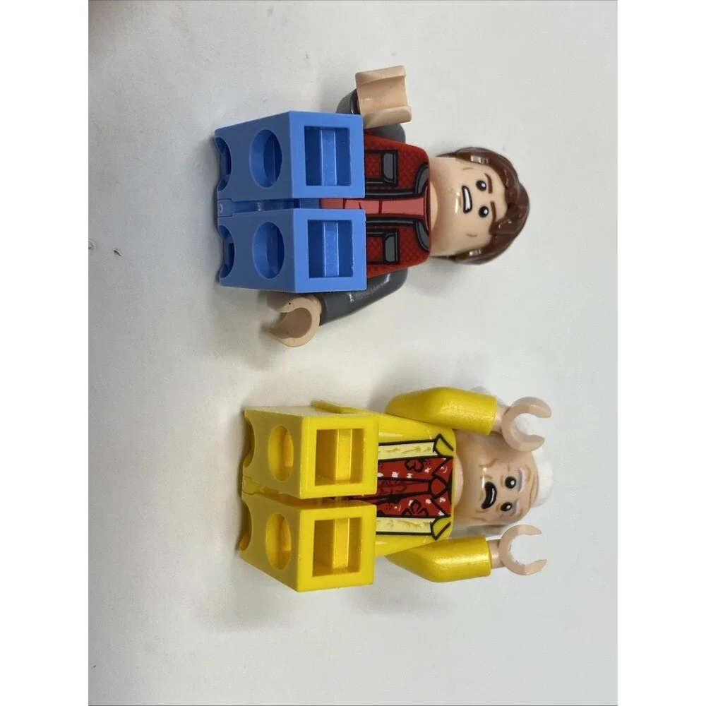 LEGO Back To The Future Time Machine Minifigures Marty & Doc Brown